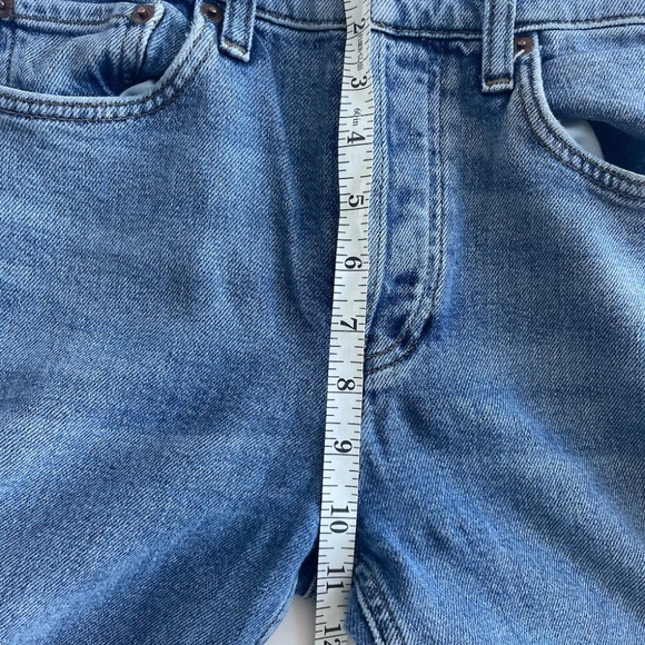 Re/Done High Rise Ankle Crop Jeans - Picture 5 of 10